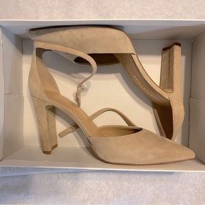 Gibson Latimer Penny Ankle Strap Suede Pump